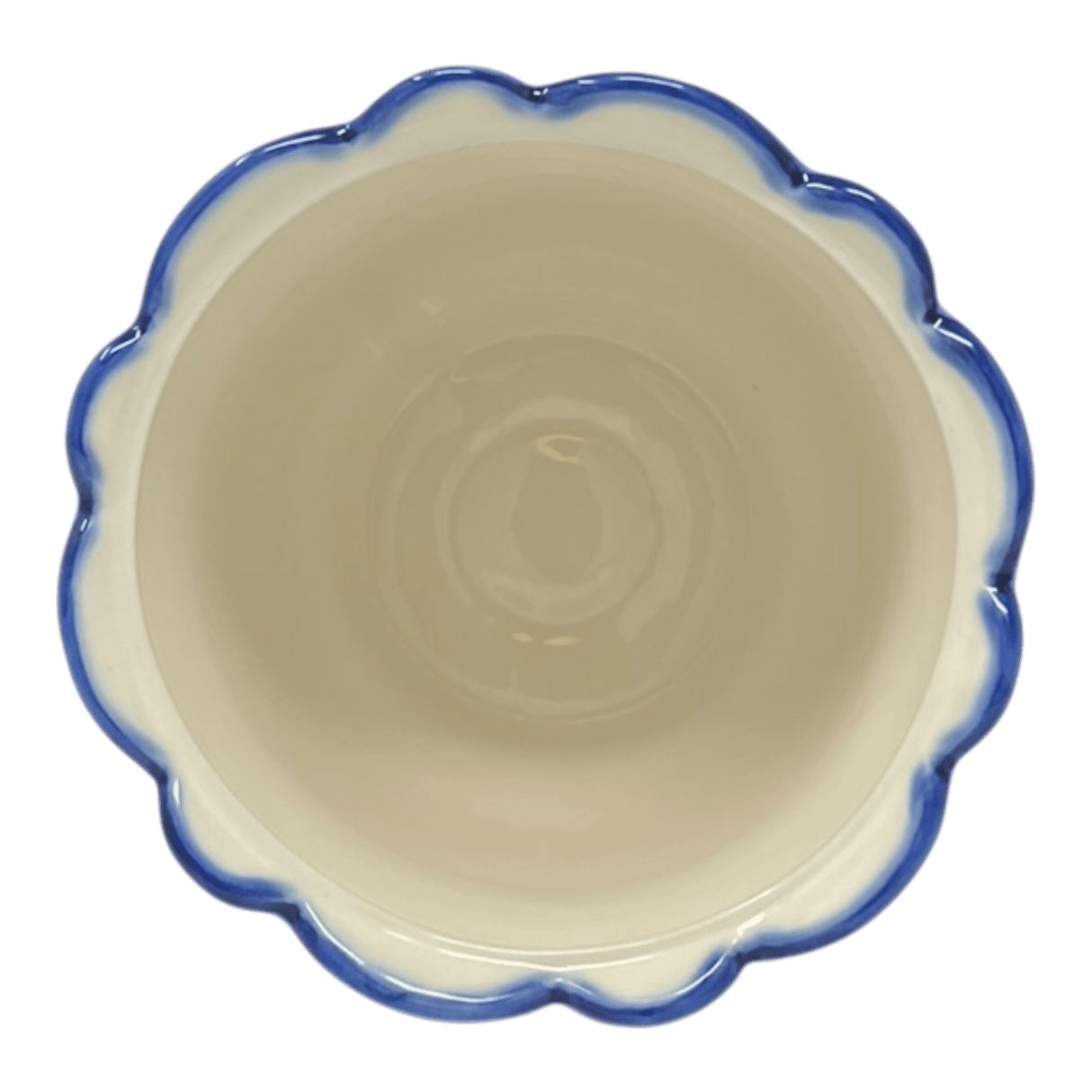 Flower Pot, Scalloped, WR (WR66B) in "Pansy Storm" by W.R. Ceramika | WR66B-EZ3