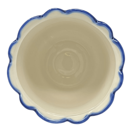 Flower Pot, Scalloped, WR (WR66B) in "Pansy Storm" by W.R. Ceramika | WR66B-EZ3