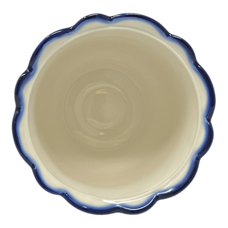 Flower Pot, Scalloped, WR (WR66B) in "Mosquito" by W.R. Ceramika | WR66B-SM3