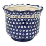 Flower Pot, Scalloped, WR (WR66B) in "Mosquito" by W.R. Ceramika | WR66B-SM3