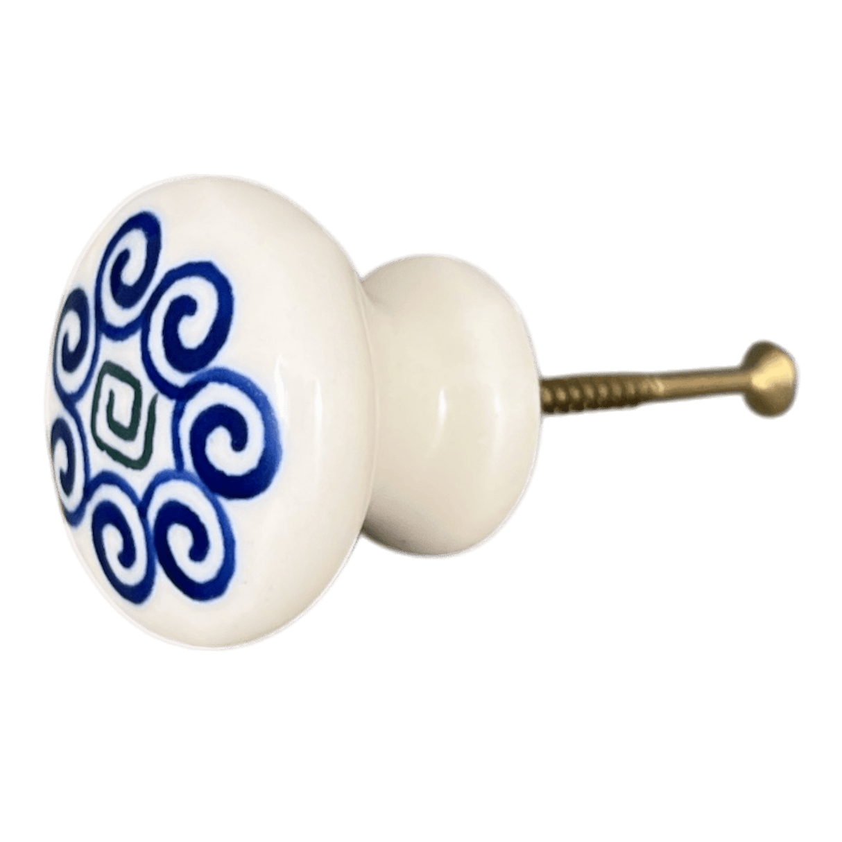 Drawer Pull, 1.25", WR (WR67A) in "Greek Columns" by W.R. Ceramika | WR67A-NP20