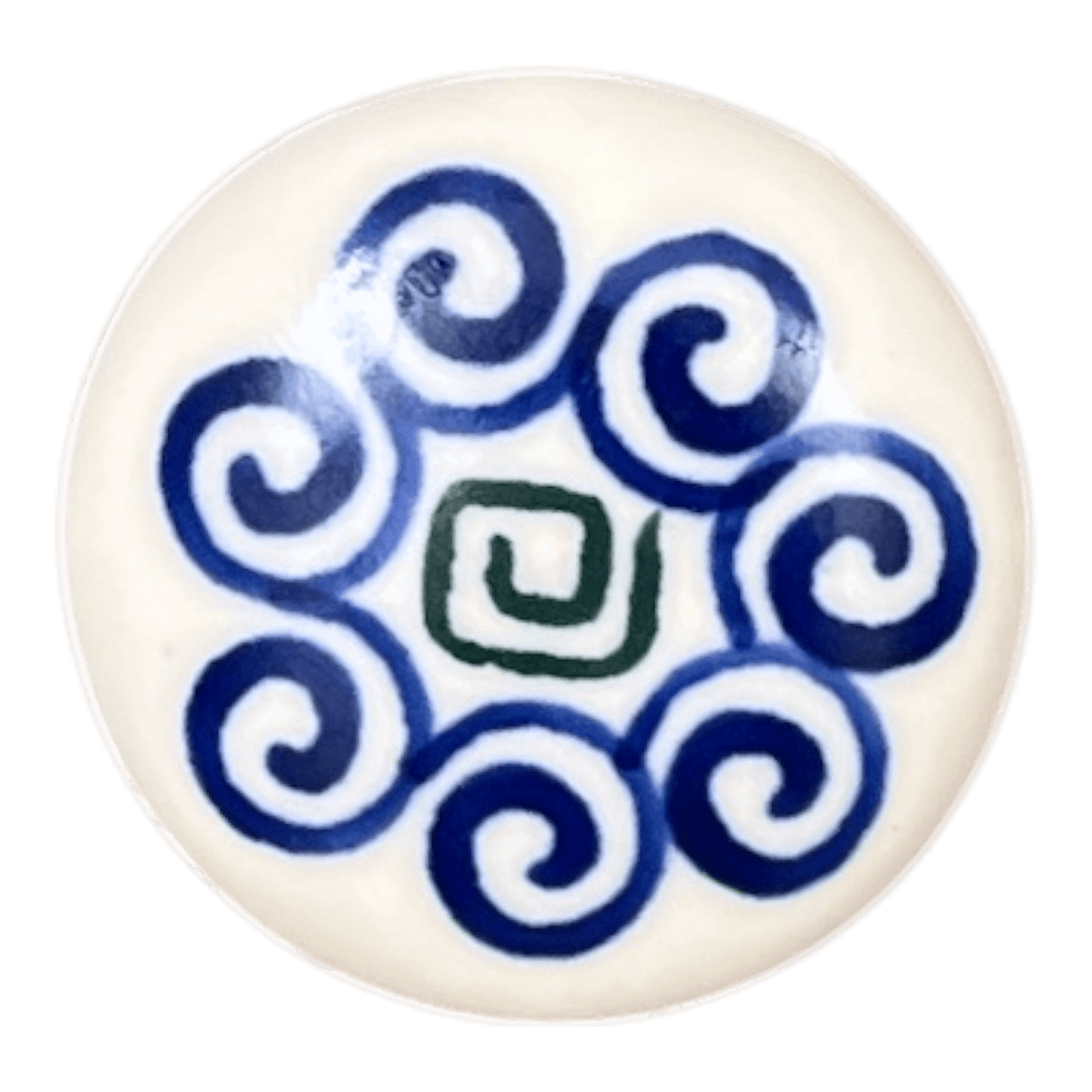 Drawer Pull, 1.25", WR (WR67A) in "Greek Columns" by W.R. Ceramika | WR67A-NP20