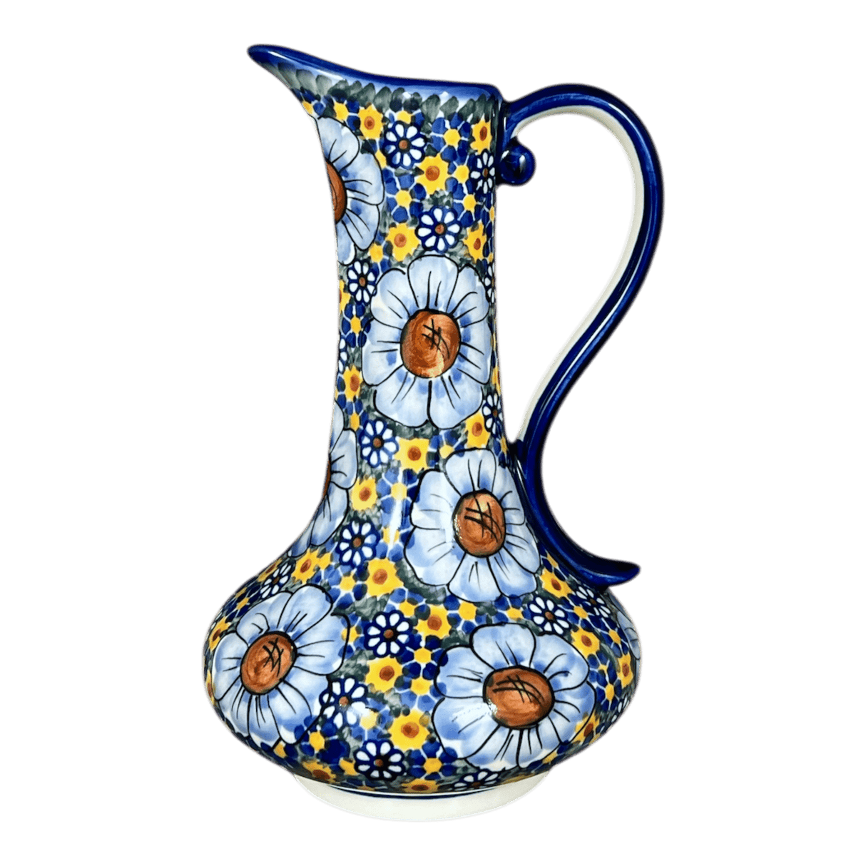 Pitcher, Lotos, 0.8 Liter, WR (WR7E) in "Chamomile" by W.R. Ceramika | WR7E-RC4