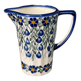 Pitcher, 14 oz, WR (WR7K) in "Modern Blue Cascade" by W.R. Ceramika | WR7K-GP1