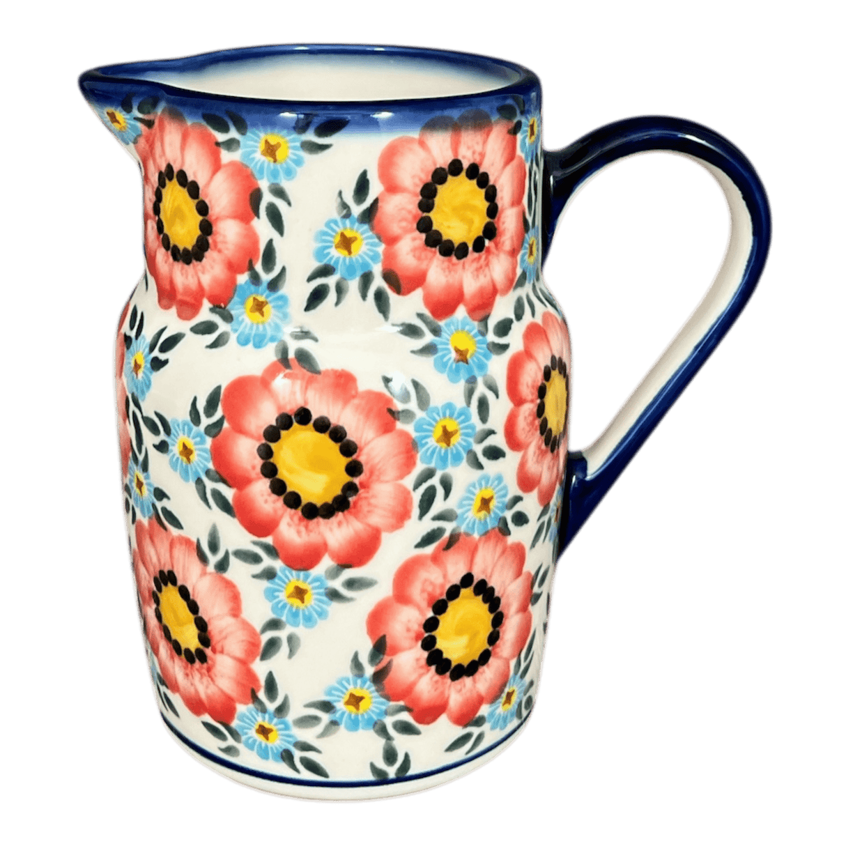 W.R. Pitcher, 40 oz, WR (WR7L) in "Cottage Garden" by W.R. Ceramika | WR7L-WR41