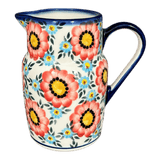 W.R. Pitcher, 40 oz, WR (WR7L) in "Cottage Garden" by W.R. Ceramika | WR7L-WR41