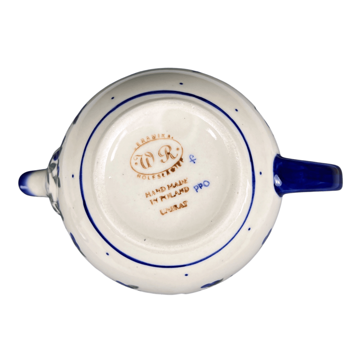 Teapot, 1.2 Liter, WR (WR8C) in "Pansy Wreath" by W.R. Ceramika | WR8C-EZ2