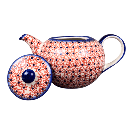 Teapot, 1.2 Liter, WR (WR8C) in "Blazing Starflower" by W.R. Ceramika | WR8C-WR25