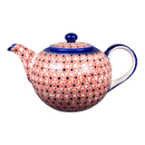 Teapot, 1.2 Liter, WR (WR8C) in "Blazing Starflower" by W.R. Ceramika | WR8C-WR25