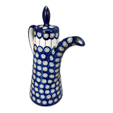 Teapot, 1.1 Liter "Opus", WR (WR8G) in "Peacock in Line" by W.R. Ceramika | WR8G-SM1