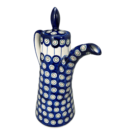 Teapot, 1.1 Liter "Opus", WR (WR8G) in "Peacock in Line" by W.R. Ceramika | WR8G-SM1