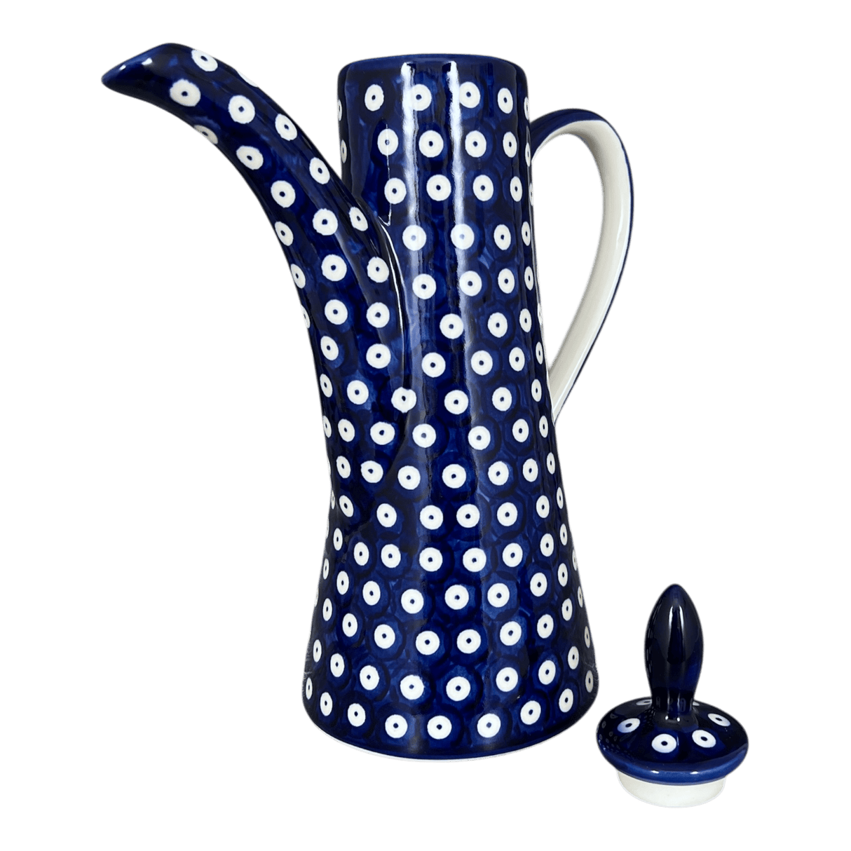 Teapot, 1.1 Liter "Opus", WR (WR8G) in "Dot to Dot" by W.R. Ceramika | WR8G-SM2