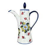 Teapot, 1.1 Liter "Opus", WR (WR8G) in "Strawberries & Blossoms" by W.R. Ceramika | WR8G-WR2