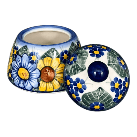 Bowl, Bell-Shaped, Sugar Bowl, 4", WR (WR9A) in "Bed of Blossoms" by W.R. Ceramika | WR9A-KG2