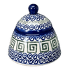 Polish Pottery Sugar Bowl Bell (Greek Columns) | WR9A-NP20 at PolishPotteryOutlet.com