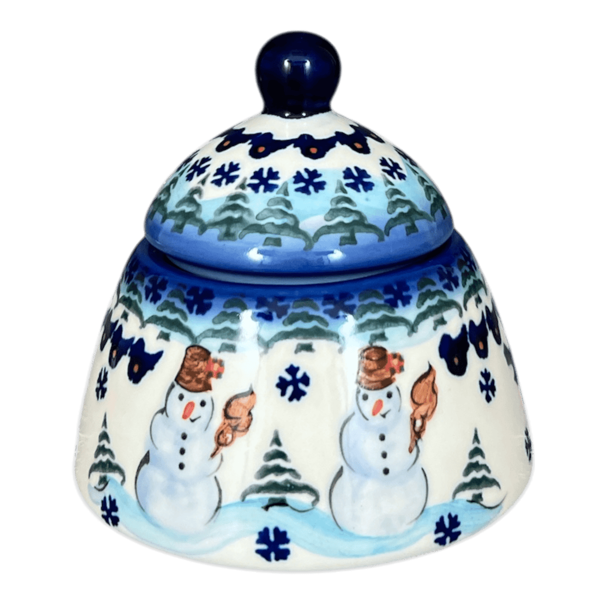 Bowl, Bell-Shaped, Sugar Bowl, 4", WR (WR9A) in "Frosty & Friend" by W.R. Ceramika | WR9A-WR11