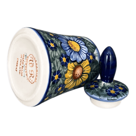 Bowl, Round, Opus, Sugar Bowl, 5.5", WR (WR9D) in "Bed of Blossoms" by W.R. Ceramika | WR9D-KG2