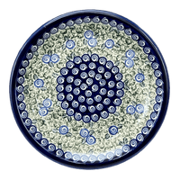 A picture of a Polish Pottery Zaklady 9.5" Plate (Spring Swirl) | Y1001-A1073A as shown at PolishPotteryOutlet.com/products/9-5-round-plate-spring-swirl-y1001-a1073a