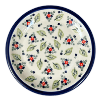 A picture of a Polish Pottery Plate, Round, 9.5" in "Mountain Flower" by Zaklady | Y1001-A1109A as shown at PolishPotteryOutlet.com/products/9-5-plate-1109a-y1001a-1109a