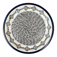 A picture of a Polish Pottery Plate, Round, 9.5" in "Mesa Verde Midnight" by Zaklady | Y1001-A1159A as shown at PolishPotteryOutlet.com/products/9-5-round-plate-mesa-verde-midnight-y1001-a1159a