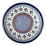 Plate, Round, 9.5" in "Blue Mosaic Flower" by Zaklady | Y1001-A221A