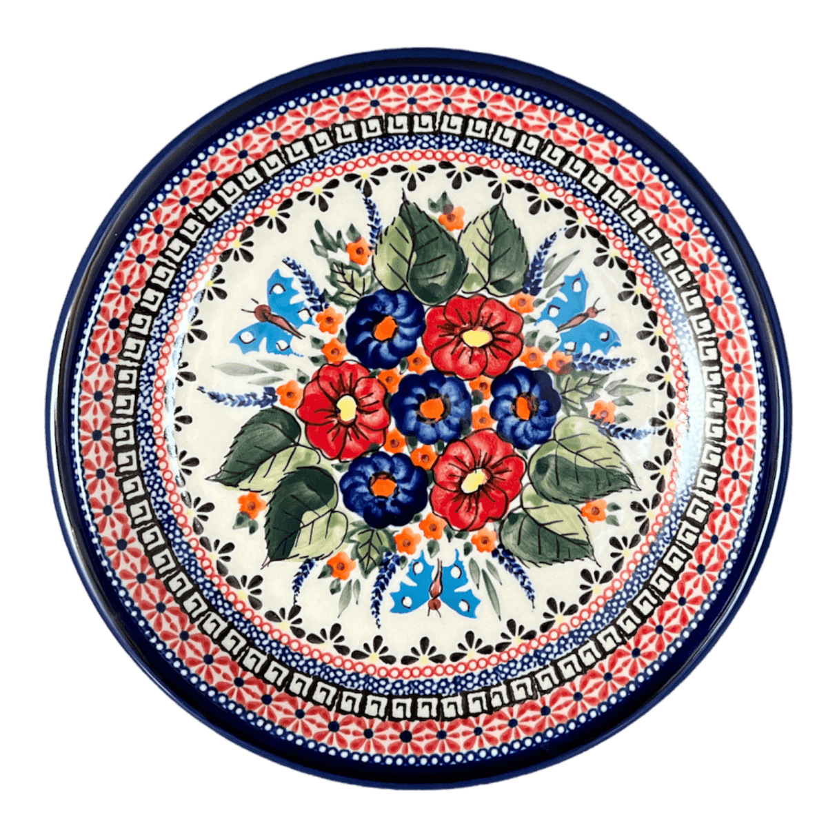 Plate, Round, 9.5" in "Butterfly Bouquet" by Zaklady | Y1001-ART149