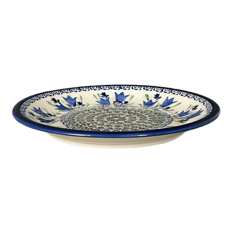 Plate, Round, 9.5" in "Blue Tulips" by Zaklady | Y1001-ART160