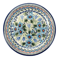 A picture of a Polish Pottery Zaklady 9.5" Plate (Julie's Garden) | Y1001-ART165 as shown at PolishPotteryOutlet.com/products/zaklady-9-5-plate-julies-garden-y1001-art165