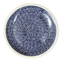 A picture of a Polish Pottery Plate, Round, 9.5" in "Ditsy Daisies" by Zaklady | Y1001-D120 as shown at PolishPotteryOutlet.com/products/zaklady-9-5-plate-daisy-dot-y1001-d120