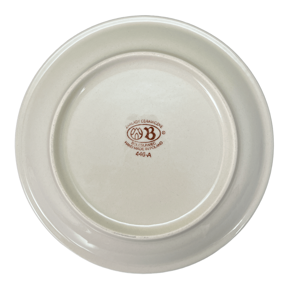 Plate, Round, 9.5" in "Persimmon Dot" by Zaklady | Y1001-D479