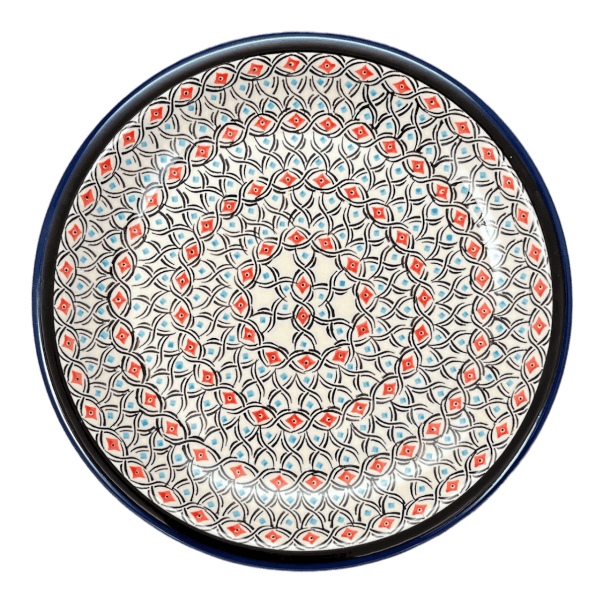 Plate, Round, 9.5" in "Beaded Turquoise" by Zaklady | Y1001-DU203