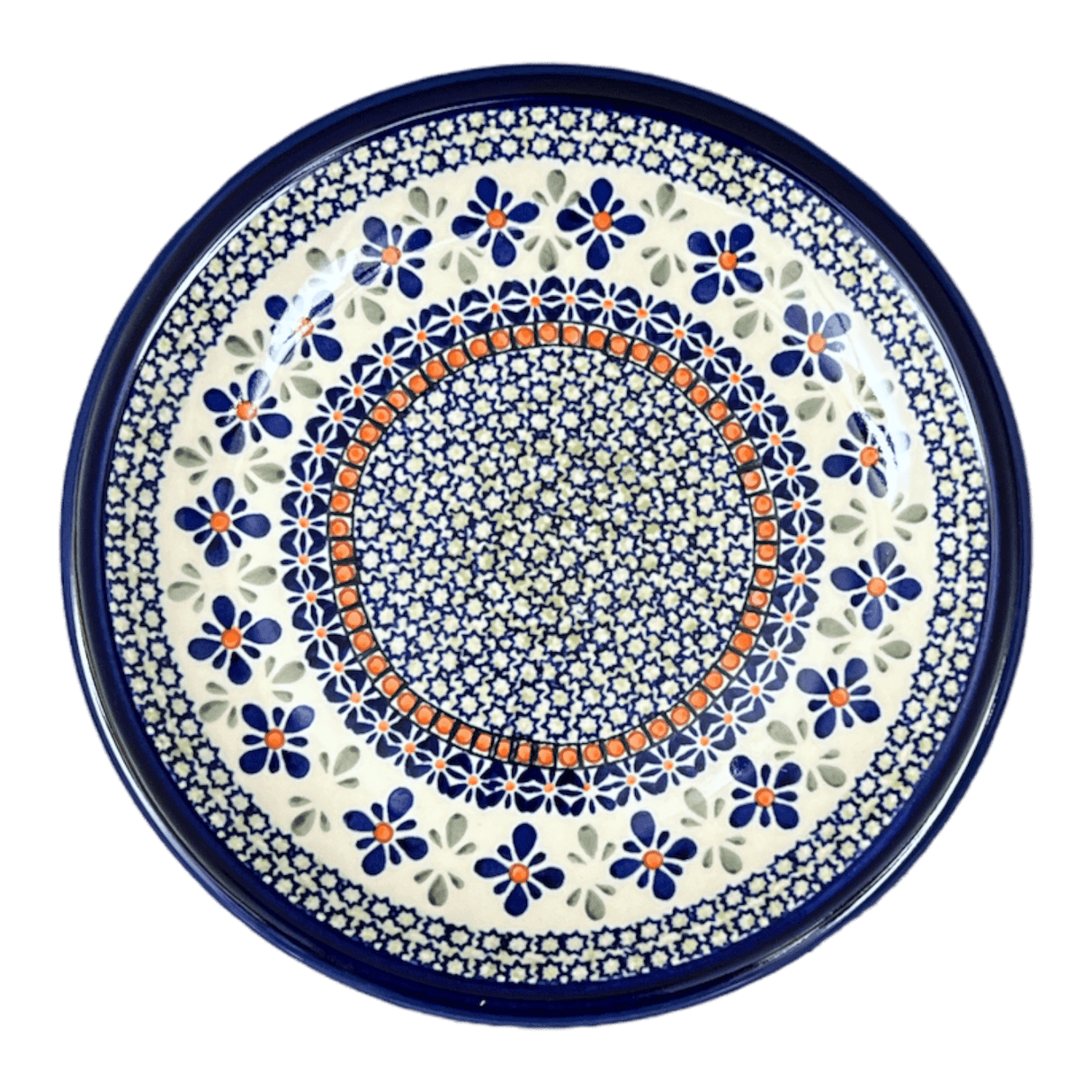 Plate, Round, 9.5" in "Emerald Mosaic" by Zaklady | Y1001-DU60