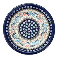 A picture of a Polish Pottery Zaklady Pasta Bowl (Climbing Aster) | Y1002A-A1145A as shown at PolishPotteryOutlet.com/products/9-pasta-bowl-climbing-aster-y1002a-a1145a