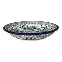A picture of a Polish Pottery Zaklady Pasta Bowl (Julie's Garden) | Y1002A-ART165 as shown at PolishPotteryOutlet.com/products/9-pasta-bowl-julies-garden-y1002a-art165