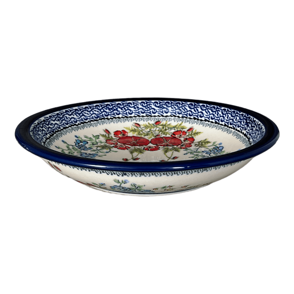 Bowl, Round, Pasta, 9" in "Floral Crescent" by Zaklady | Y1002A-ART237