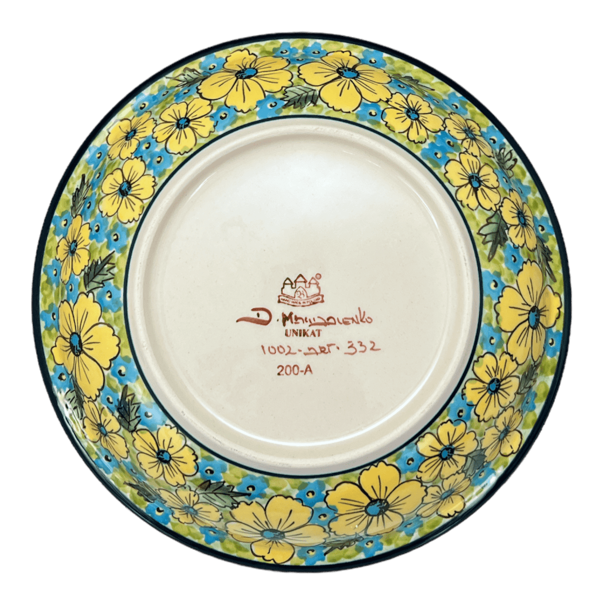 Bowl, Round, Pasta, 9" in "Sunny Meadow" by Zaklady | Y1002A-ART332