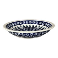 A picture of a Polish Pottery Zaklady Pasta Bowl (Floral Pine) | Y1002A-D914 as shown at PolishPotteryOutlet.com/products/soup-plate-floral-pine-y1002a-d914