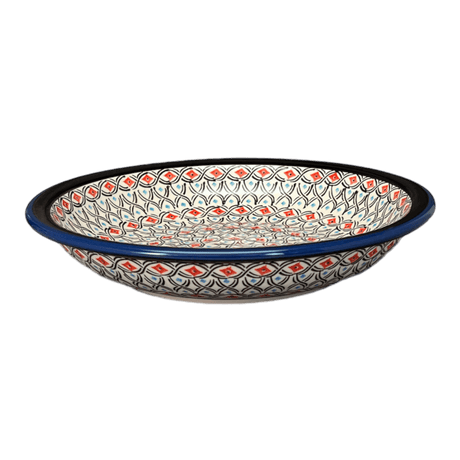 Bowl, Round, Pasta, 9" in "Beaded Turquoise" by Zaklady | Y1002A-DU203