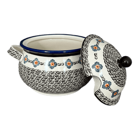 Polish Pottery 3 Liter Soup Tureen (Mesa Verde Midnight) | Y1004-A1159A Additional Image at PolishPotteryOutlet.com