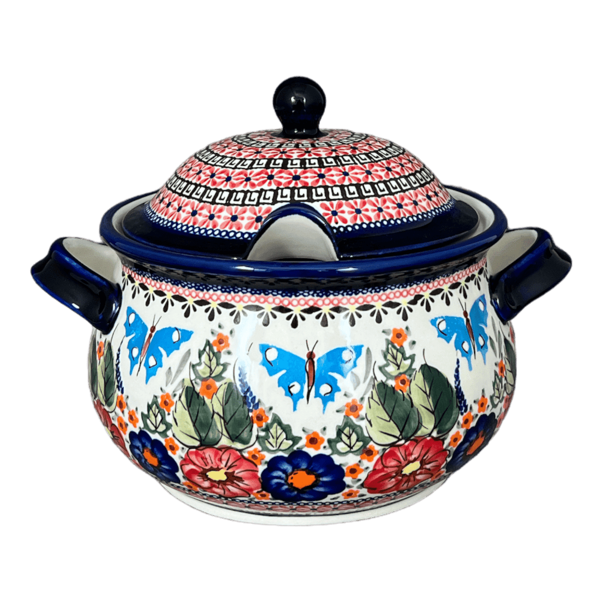 Soup Tureen, 3 Liter in "Butterfly Bouquet" by Zaklady | Y1004-ART149