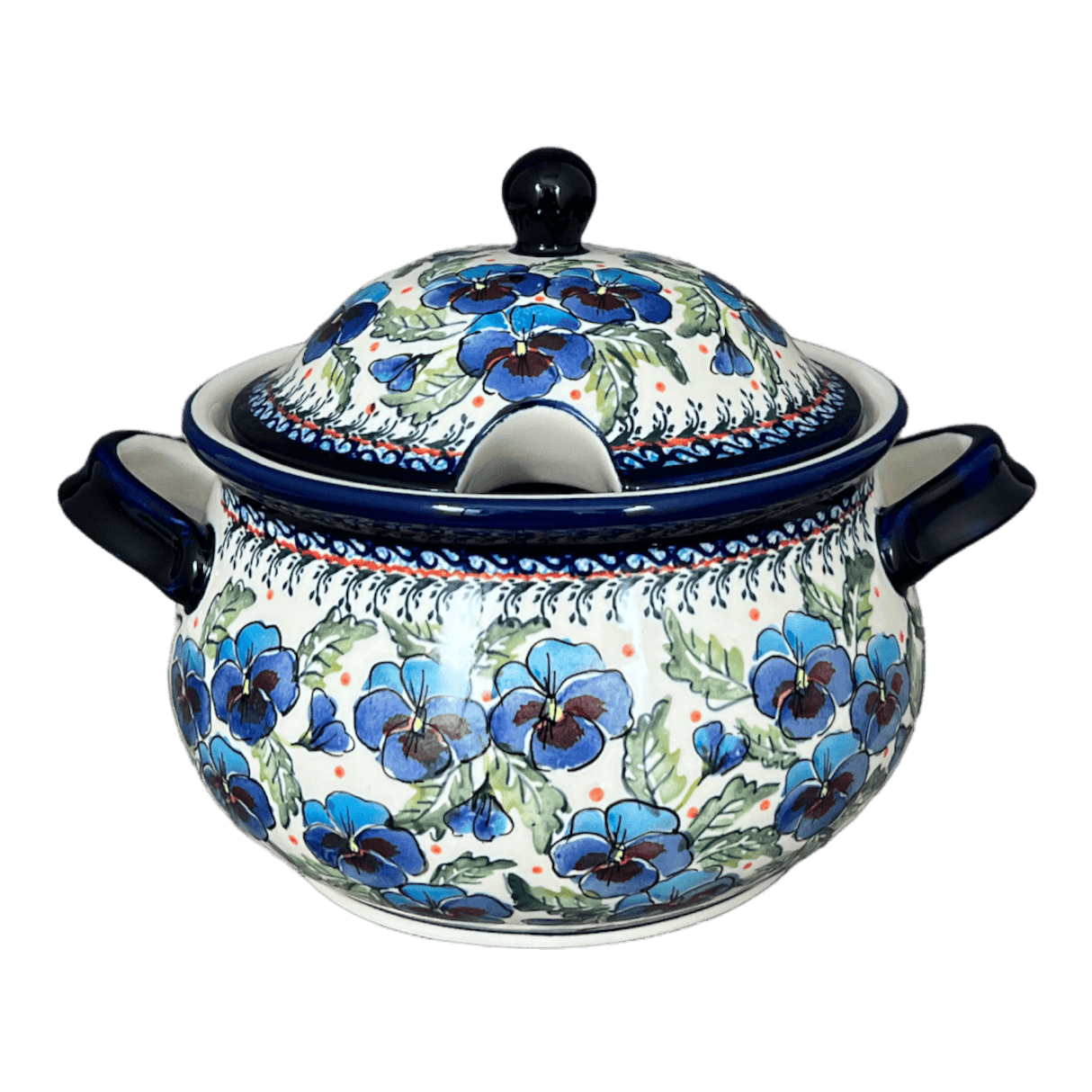 Soup Tureen, 3 Liter in "Pansies in Bloom" by Zaklady | Y1004-ART277