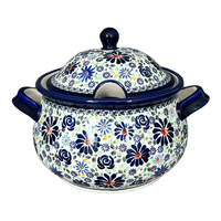 A picture of a Polish Pottery Zaklady 3 Liter Soup Tureen (Floral Explosion) | Y1004-DU126 as shown at PolishPotteryOutlet.com/products/3-liter-soup-tureen-du126-y1004-du126