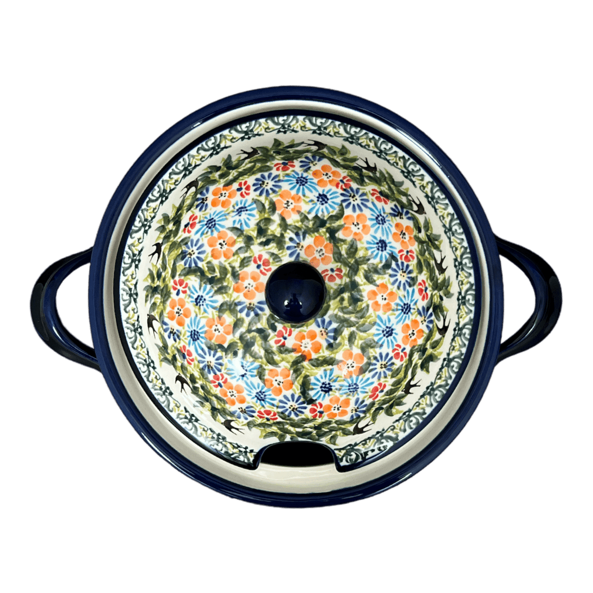 Soup Tureen, 3 Liter in "Floral Swallows" by Zaklady | Y1004-DU182