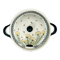 A picture of a Polish Pottery Zaklady 3 Liter Soup Tureen (Dandelions) | Y1004-DU201 as shown at PolishPotteryOutlet.com/products/3-liter-soup-tureen-dandelions-y1004-du201