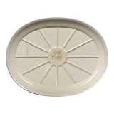 Platter, Oval, 13.5" x 10.5",  Zaklady (Y1007) in "Blue Mosaic Flower" by Zaklady | Y1007-A221A