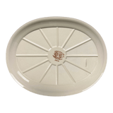 Platter, Oval, 13.5" x 10.5",  Zaklady (Y1007) in "Rooster Blues" by Zaklady | Y1007-D1149