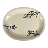 Platter, Oval, 13.5" x 10.5",  Zaklady (Y1007) in "Birds on a Branch" by Zaklady | Y1007-D1213