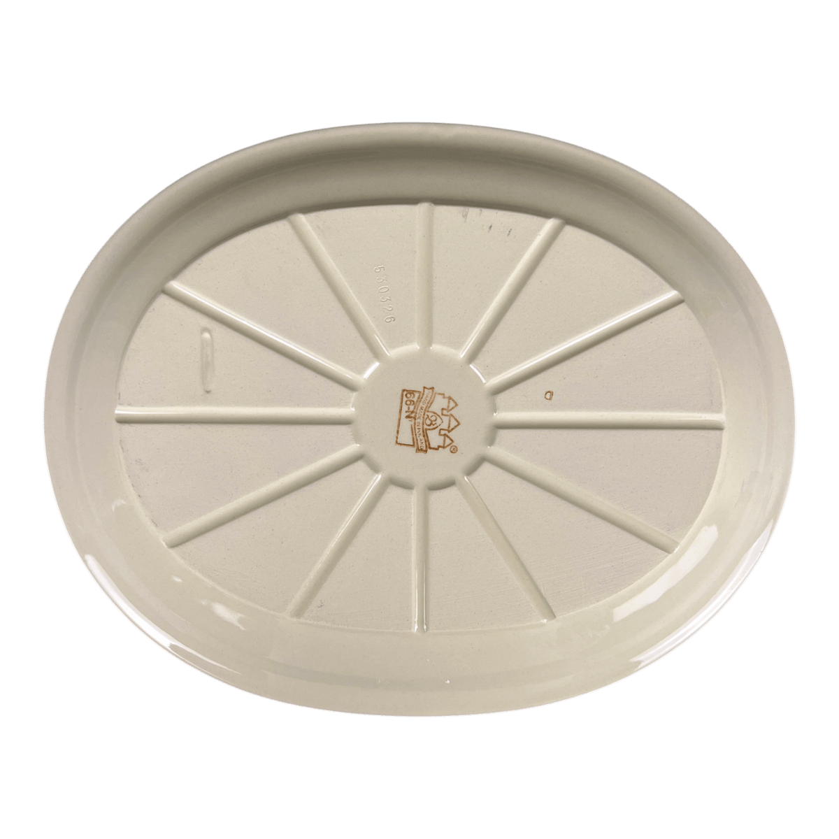 Platter, Oval, 13.5" x 10.5",  Zaklady (Y1007) in "Dandelions" by Zaklady | Y1007-DU201