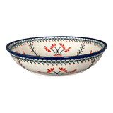 Bowl, Round, Shallow, 10" in "Scarlet Stitch" by Zaklady | Y1013A-A1158A