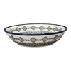 Polish Pottery Zaklady 10" Shallow Serving Bowl (Mesa Verde Midnight) | Y1013A-A1159A at PolishPotteryOutlet.com